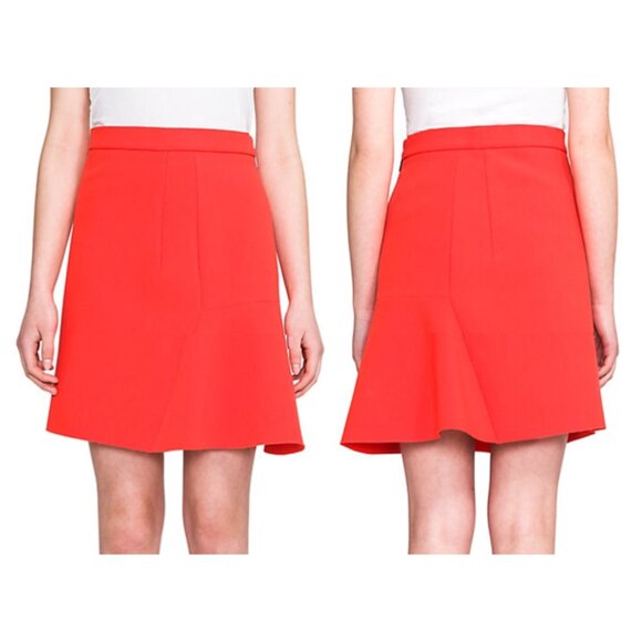 MSGM orange flare skirt size 40